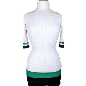 Guess turtleneck off white knitted mini dress Small